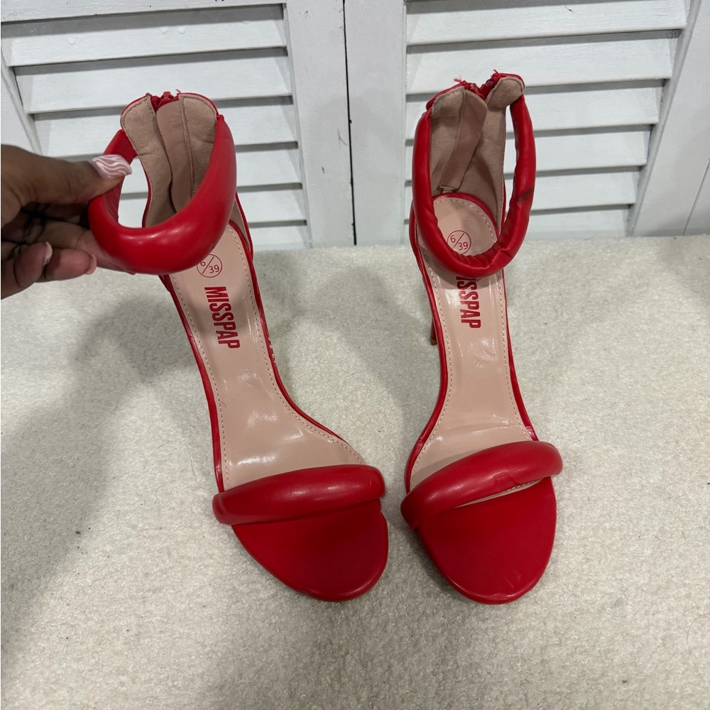 Misspap Red Women's Heels